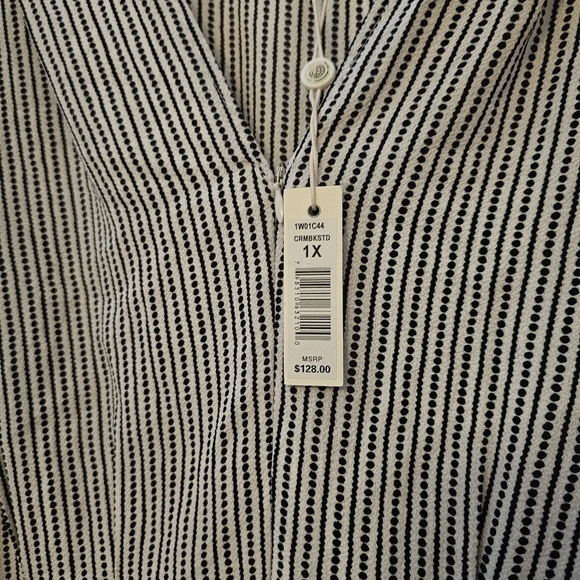 Max Studio Womens Plus Size Short Sleeve Waist Tie Jumpsuit - Picture 5 of 9